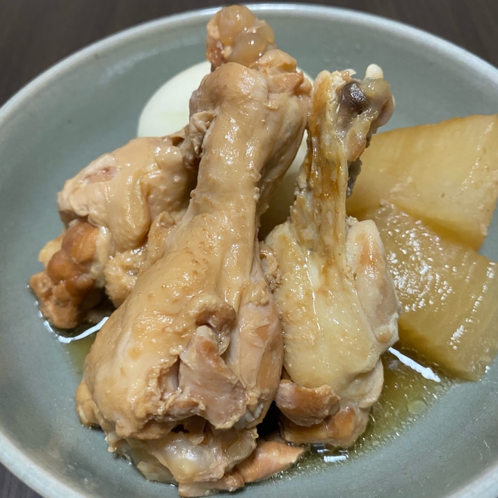 電気圧力鍋シロカで若鶏手羽と大根の煮物 レシピ 作り方 By Aすたいる 楽天レシピ